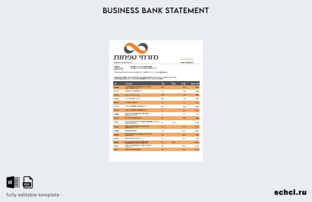 цифровая загрузка Mizrahi Tefahot Bank. Заявление об организации Банка. Шаблон в